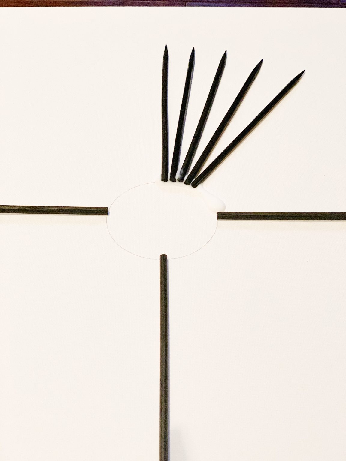 DIY Toothpick Art - Champagne Chaos