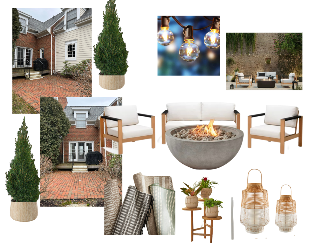 Mood Board of items for Patio Upgrade