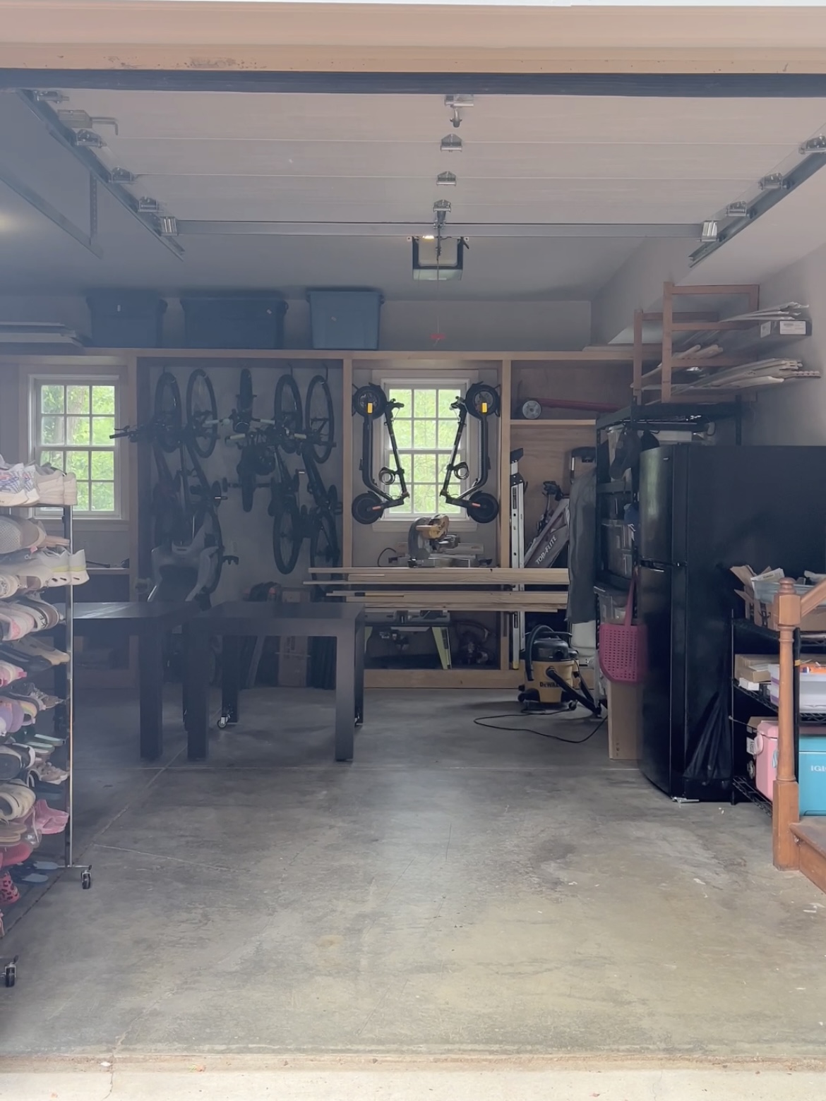 After photo of garage organization