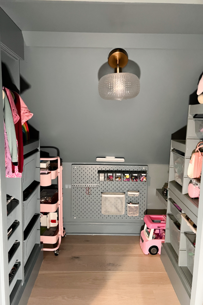 Photo of space saving closet organization.